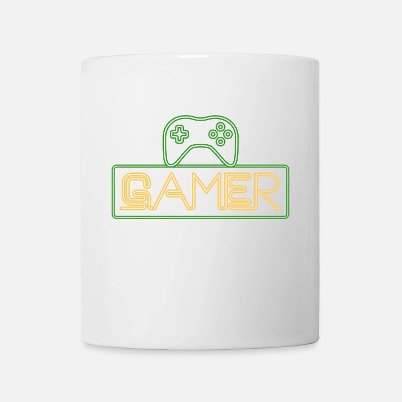 Gamer Neon - Mug blanc - blanc
