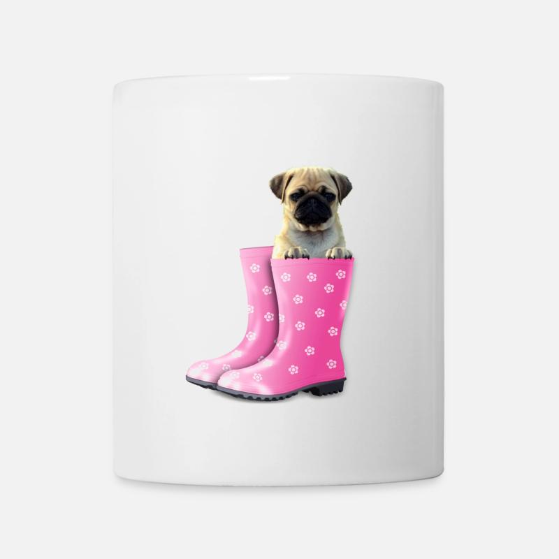 Mops - Tasse - Weiß