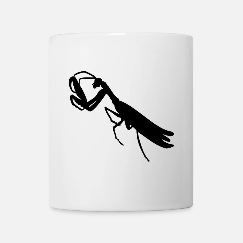 Gottesanbeterin / mantis (1c) - Tasse - Weiß