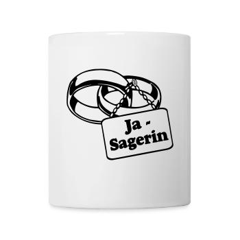Junggesellenabschied , JGA Braut Ja Sagerin (25) - Tasse - Weiß - Vorne