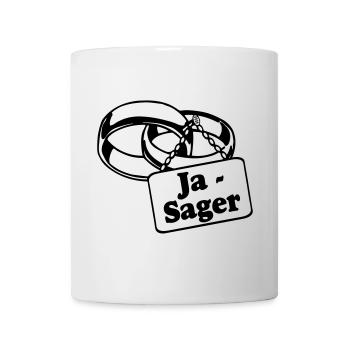 Junggesellenabschied, JGA Bräutigam - Ja Sager(25) - Tasse - Weiß - Vorne