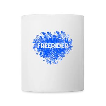 Freeriders coeur - Mug blanc - blanc - Devant