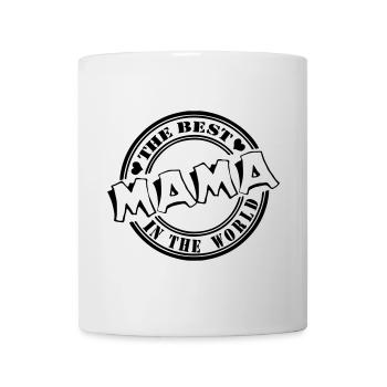 Mutter,Muttertag , Mama The best in the world(25) - Tasse - Weiß - Vorne