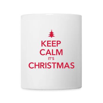 RESTEZ CALME C’EST NOËL Weihnachten - Mug blanc - blanc - Devant