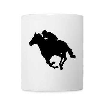 Horse racing - Mug blanc - blanc - Devant