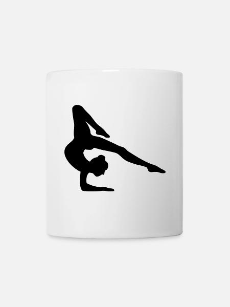 Fille de gymnastique - Mug blanc - blanc