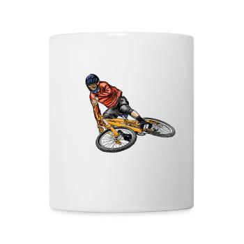 Mountainbike - Mug blanc - blanc - Devant