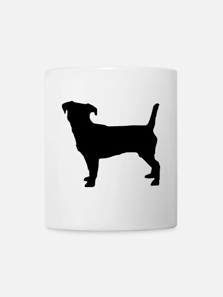 Jack Russell Terrier Silhouette - Tasse - Weiß