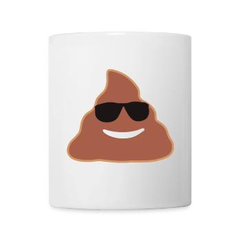 Shit, Emoji - Tasse - Weiß - Vorne