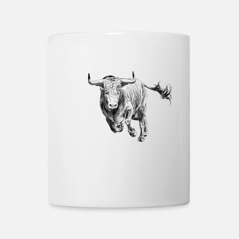 Stier - Tasse - Weiß