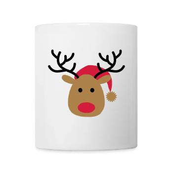 Conception drôle d'un orignal pour Noël - Mug blanc - blanc - Devant