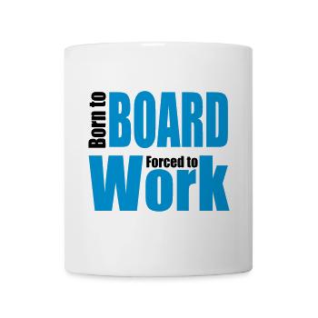 snowboard - Mug - white - Front