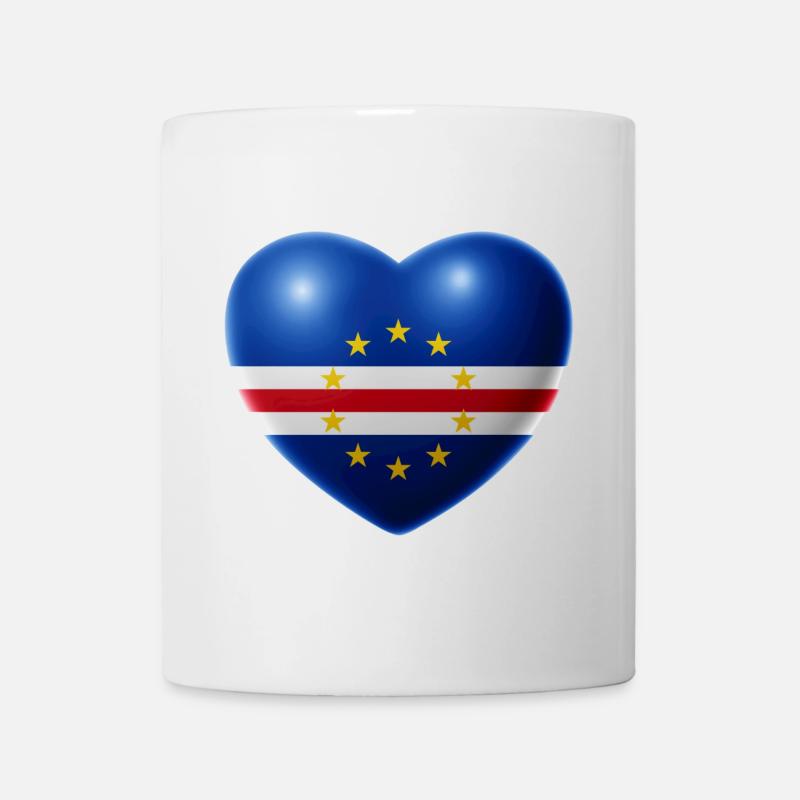 Heart (Cap-Vert / Cabo Verde) - Mug blanc - blanc