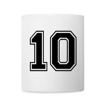 Numéro 10 - Mug blanc - blanc - Devant