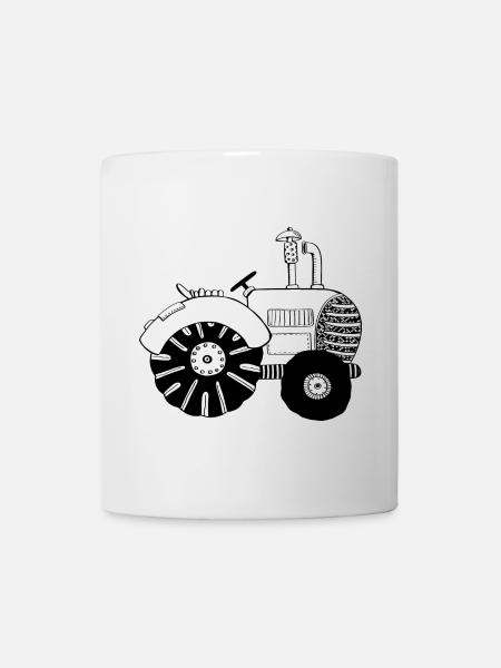 Tracteur chic - tracteur - tracteur - Bulldog - Mug blanc - blanc