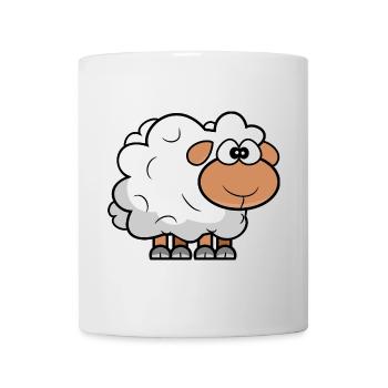 Cartoon Comic Schafe - Tasse - Weiß - Vorne