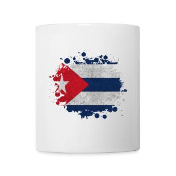 Kuba Klecks / Geschenk Havanna Flagge Karibik - Tasse - Weiß - Vorne