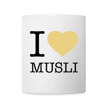 I LOVE MUSLI Müsli - Tasse - Weiß - Vorne