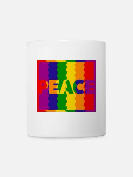 Peace - Tasse - Weiß