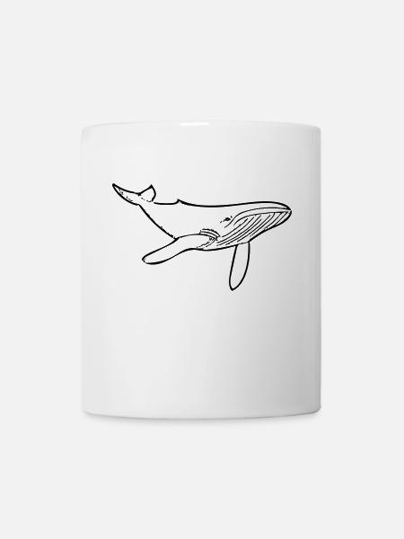 Baleine - Mug blanc - blanc