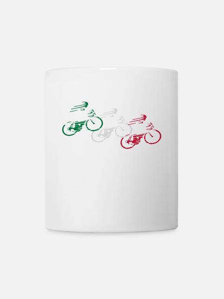 vélo de route italie - Mug blanc - blanc