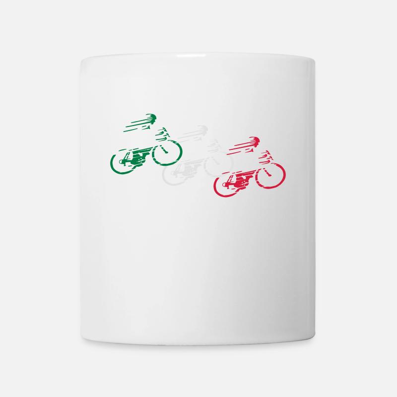 vélo de route italie - Mug blanc - blanc
