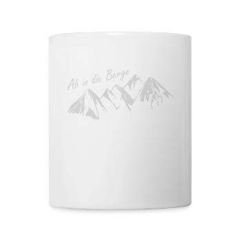 Off to the mountains hiking gift idea - Mug - white - Front
