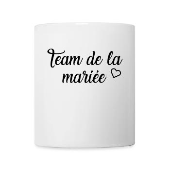 Team der Braut - Tasse - Weiß - Vorne
