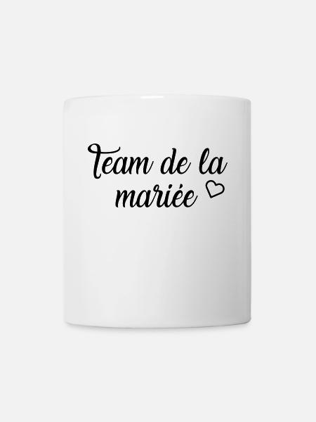 Team de la mariée - Mug blanc - blanc