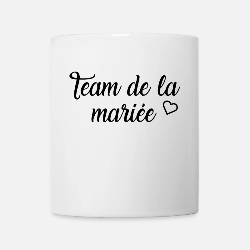 Team de la mariée - Mug blanc - blanc