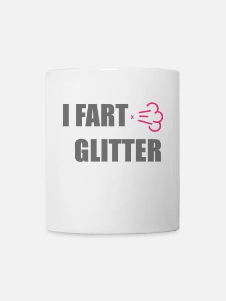 Ich furz Glitzer - Tasse - Weiß
