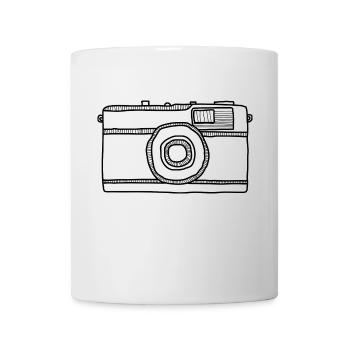appareil photo - Mug blanc - blanc - Devant