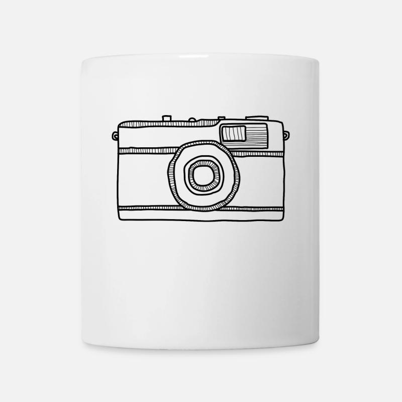 appareil photo - Mug blanc - blanc