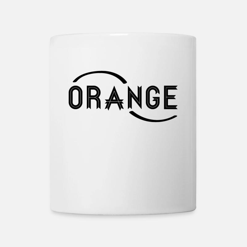 orange - Mug blanc - blanc