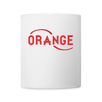 Cadeau orange - Mug blanc - blanc - Devant