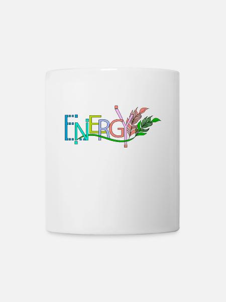 dynamische Energie - Tasse - Weiß