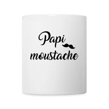 Schnurrbart - Tasse - Weiß - Vorne