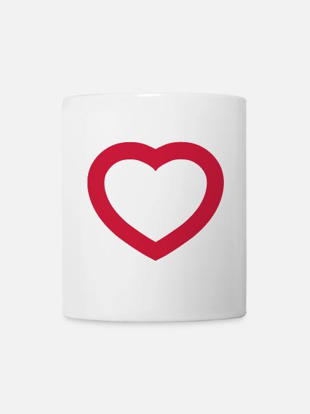 Herz - Tasse - Weiß
