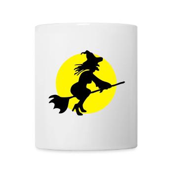 Fliegende Hexe - Tasse - Weiß - Vorne