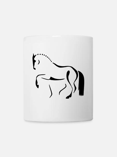 Cheval de dressage 1 - Mug blanc - blanc
