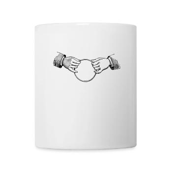 Mains - Mug blanc - blanc - Devant