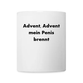 Advent Advent my penis burns - Mug - white - Front
