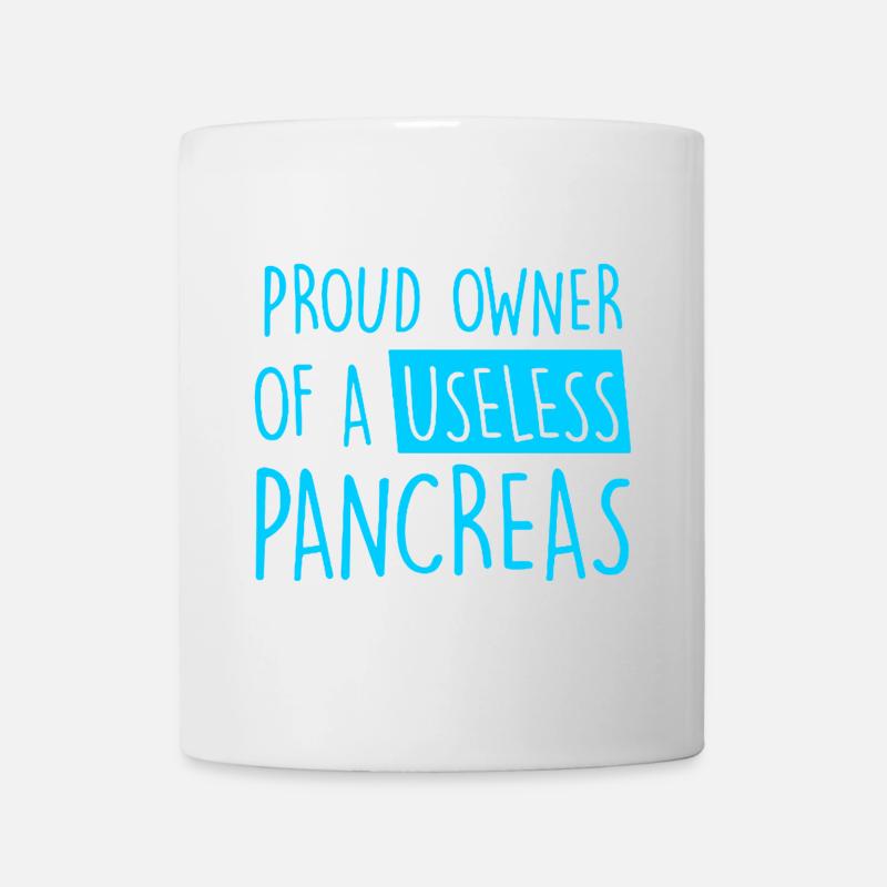 T-shirts sur le diabète - Mug blanc - blanc
