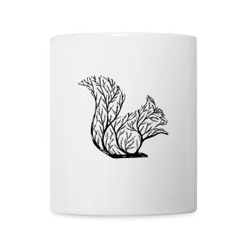 Ornate squirrel - Mug - white - Front