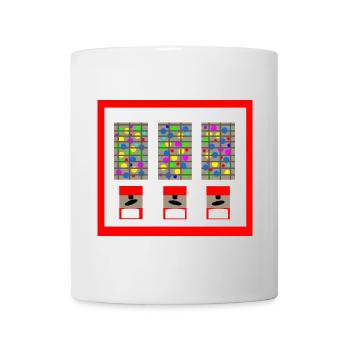 Kaugummiautomat Bubble Gum Kindheit Kaugummi - Tasse - Weiß - Vorne