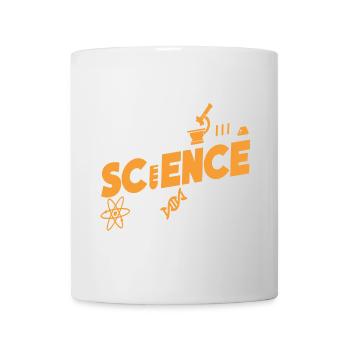 Un moment de science s'il vous plaît t-shirt - Mug blanc - blanc - Devant