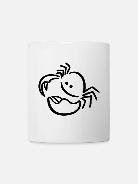 krebs - Tasse - Weiß