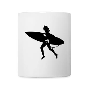 surfing girl - Mug - white - Front