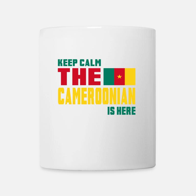 Keep Calm Cameroun / Afrique cadeau couleurs nationales - Mug blanc - blanc