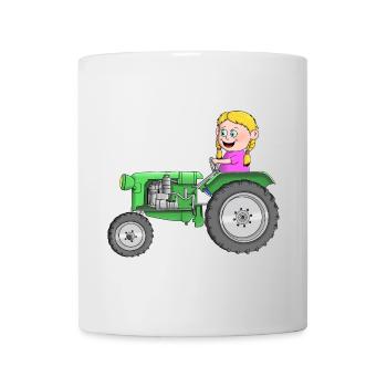 Traktor Kinder - Tasse - Weiß - Vorne